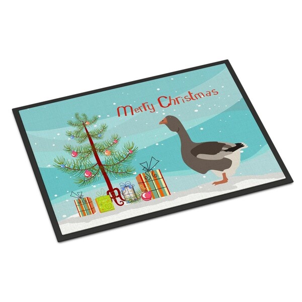 Carolines Treasures Toulouse Goose Christmas Indoor or Outdoor Mat - 18 x 27 in. BB9264MAT - main